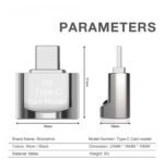 Leitor de cartão Micro SD para Tipo-C - Imagem 2